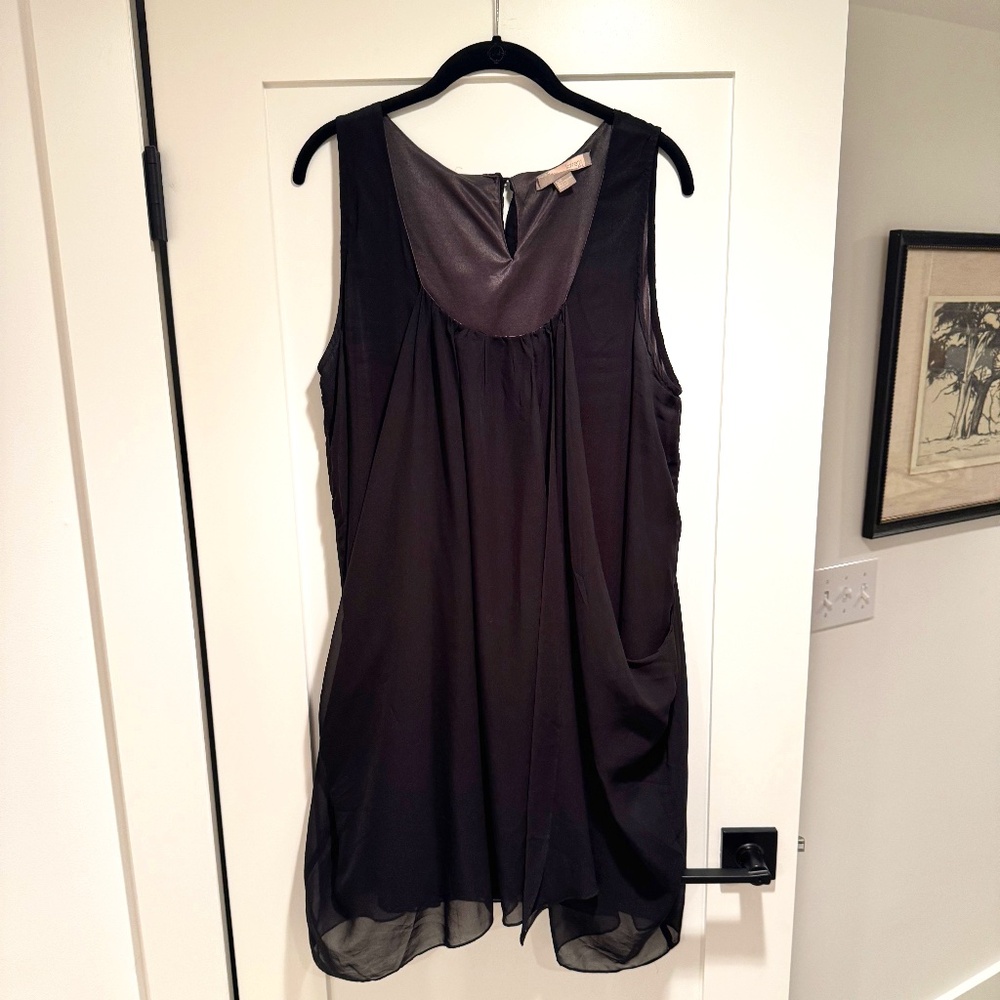 Forever 21 Draped Chiffon Overlay Tank Dress